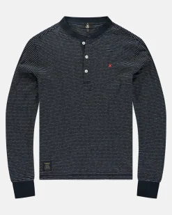 Polo'S En T-Shirts*Gaastra De 100% Katoenen Henley Stripe