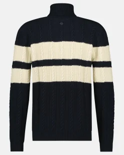 Truien En Sweaters*Gaastra De Kabel Gebreide Move Over Roll Sweater