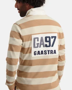 Polo'S En T-Shirts*Gaastra Gestreepte Rugby Shirt Soap