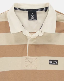 Polo'S En T-Shirts*Gaastra Gestreepte Rugby Shirt Soap