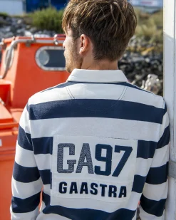 Polo'S En T-Shirts*Gaastra Gestreepte Rugby Shirt Soap