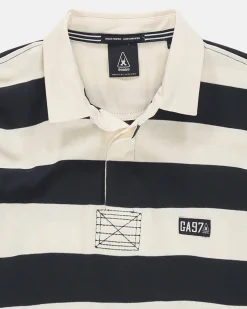 Polo'S En T-Shirts*Gaastra Gestreepte Rugby Shirt Soap