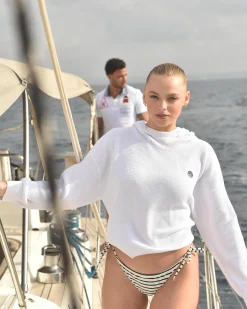 Truien En Sweaters*Gaastra Katoenen Sweater Keira Met Capuchon