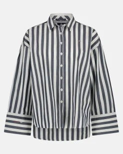 Blouses*Gaastra Klassiek Gestreepte Olivia Blouse Van 100% Katoen