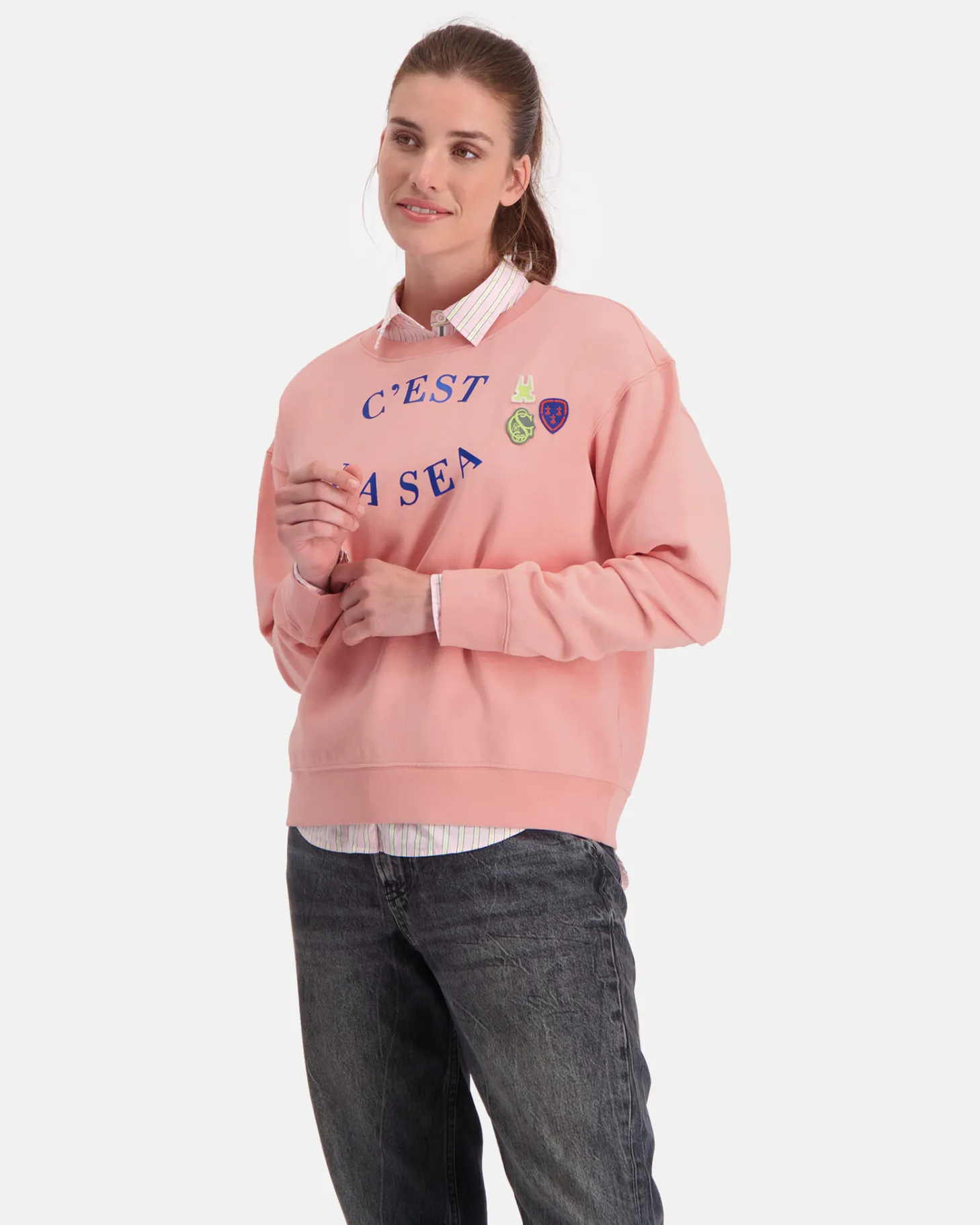 Truien En Sweaters*Gaastra Vintage Katoenen Sweater Venice Beach